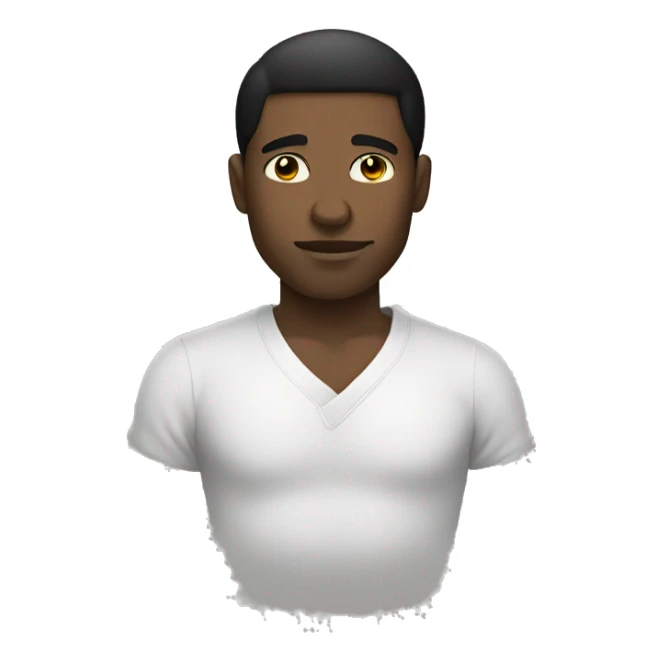 a black hair guy who sleep in sleeping clothes sticker