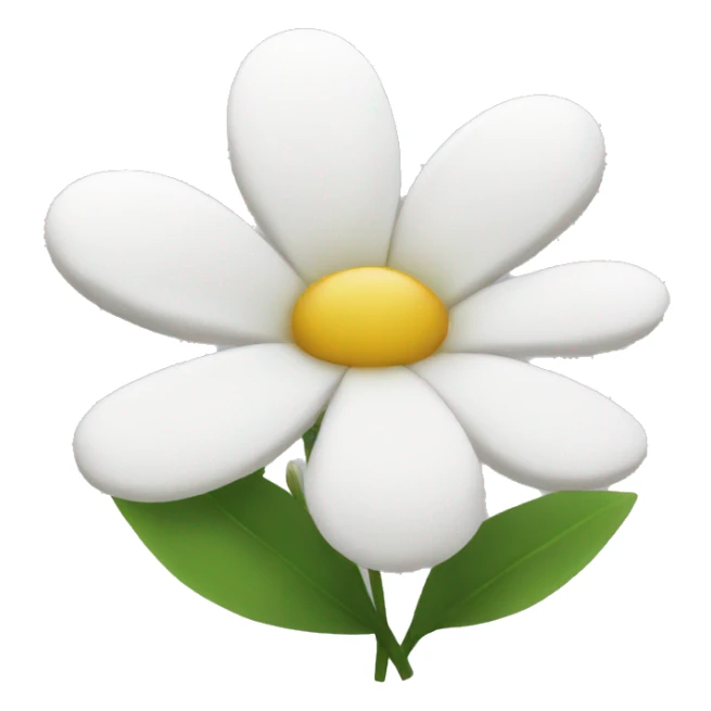 white flowers sticker