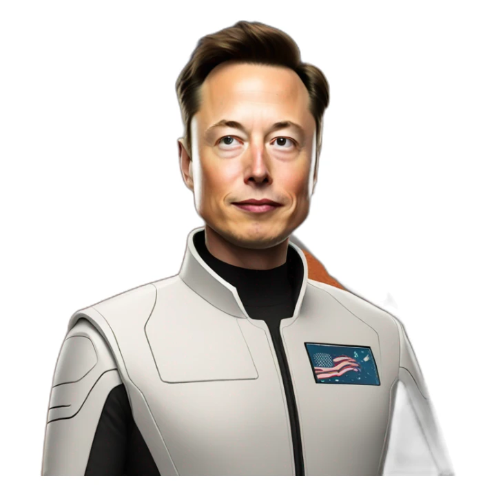 Elon musk on mars sticker