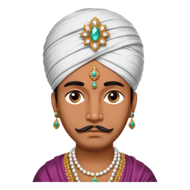 King of Telangana India nizam 7th sticker
