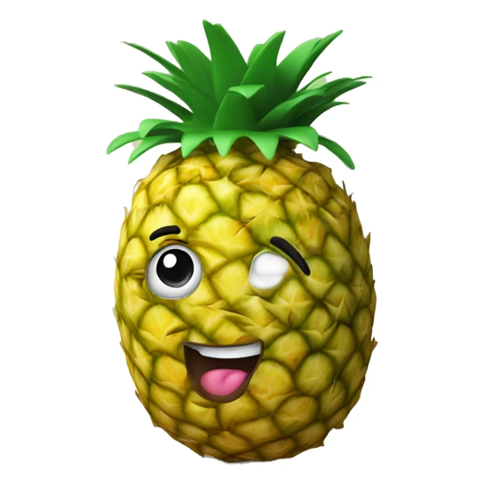 3D Pineapple  sticker