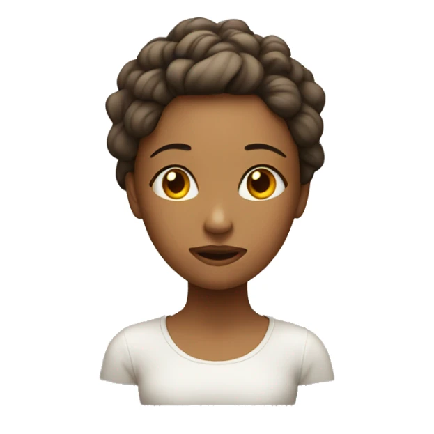 young woman, mother, stressed.. with highlights on her head sticker