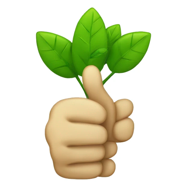 Literal green thumbs up  sticker