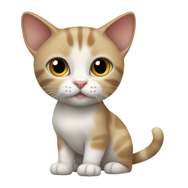 cat breed smooth shorthaired american with white paws and white chest sticker