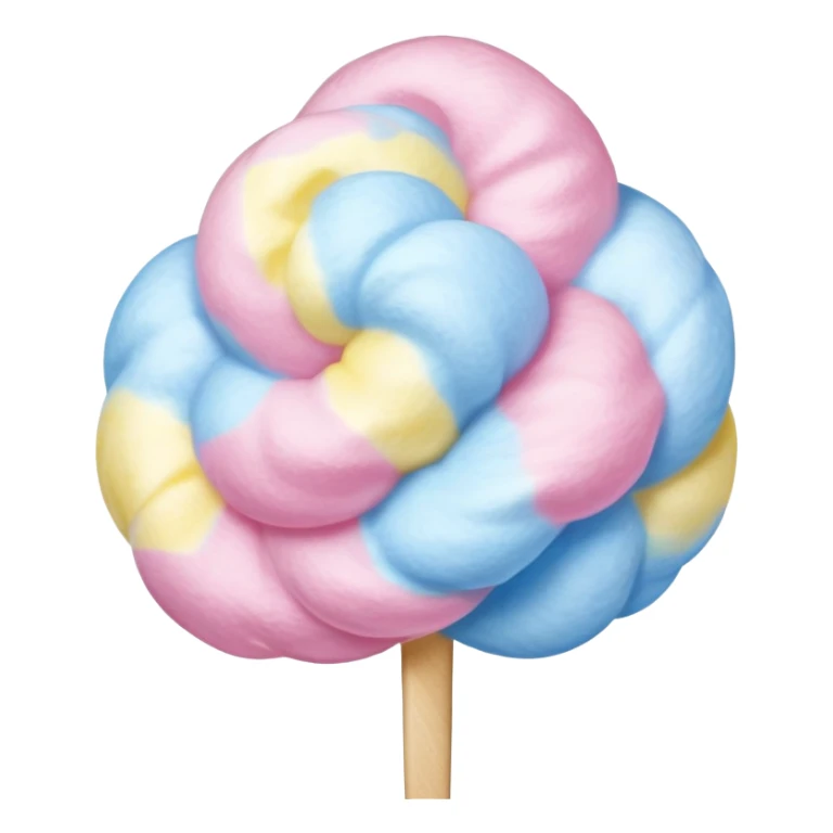 Pink, blue, and yellow marbled cotton candy sticker