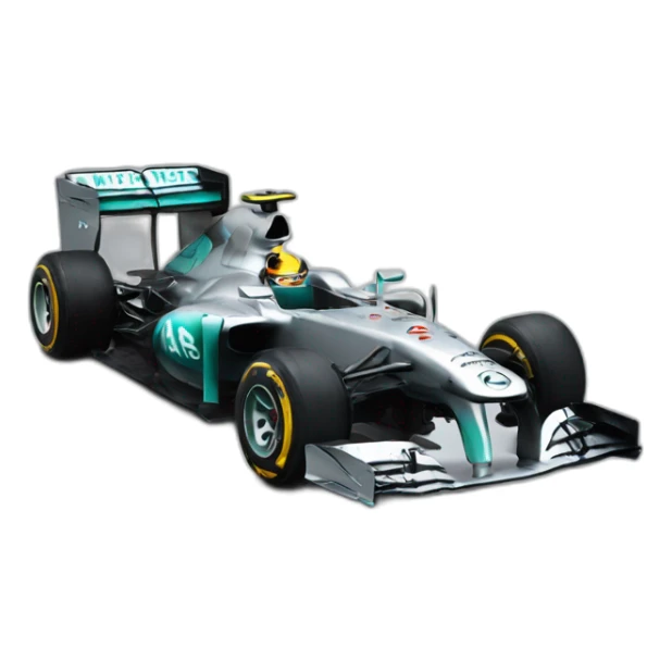 voiture F1 mercedes sticker