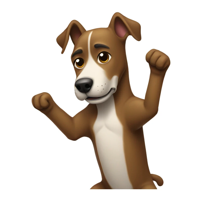Un perro haciendo el dab  sticker