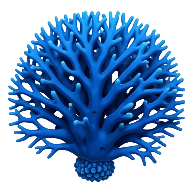 blue Coral in sea sticker