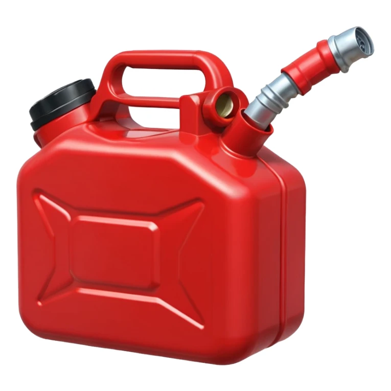 red gas can ios emoji with handle and cap 2d sticker