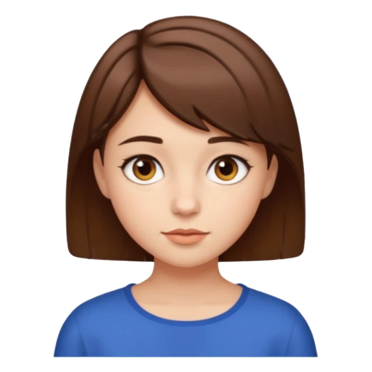 girl with short hair sticker