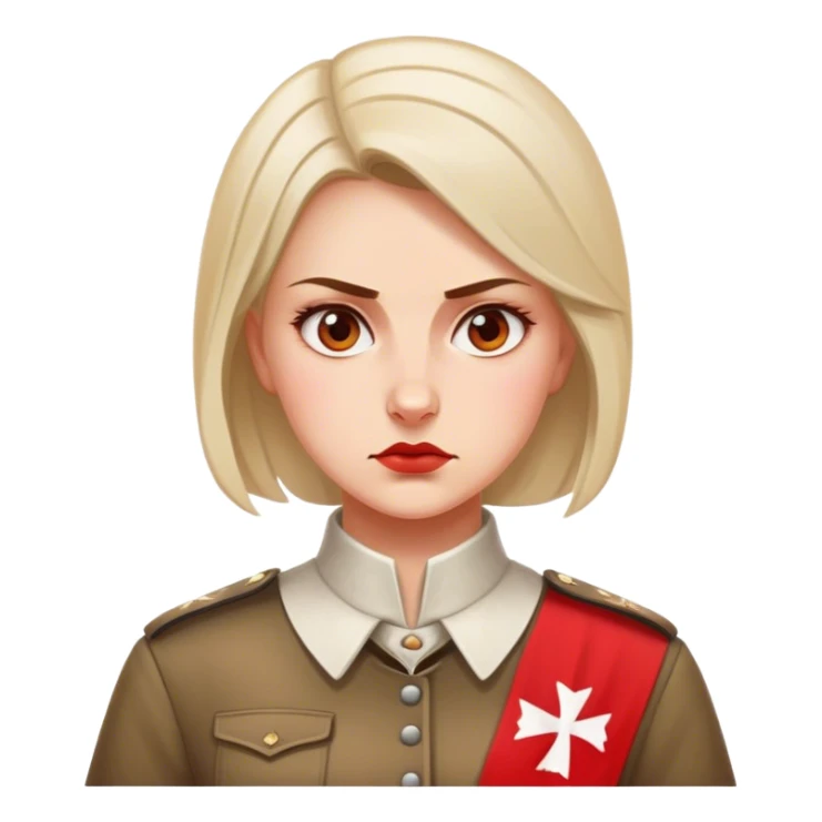 polish patriot woman nationalist sticker