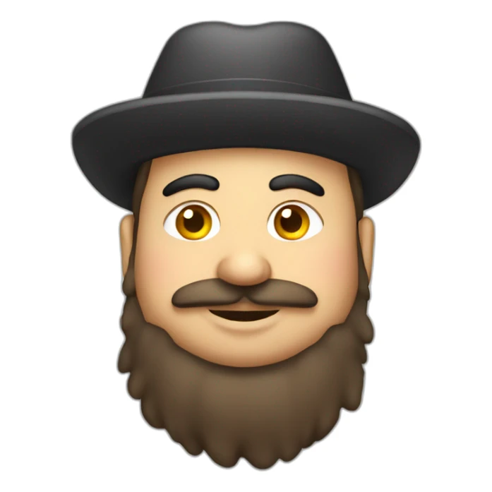 Fat Turkish guy wearing a little hat sticker