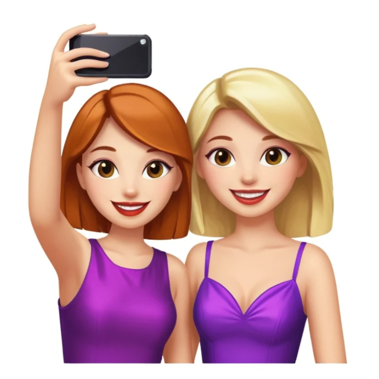 girls taking selfie in club sticker