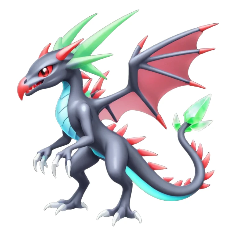 Shiny Aural Darkrai-Flygon-Genesect-Fakémon-fusion (full body) sticker