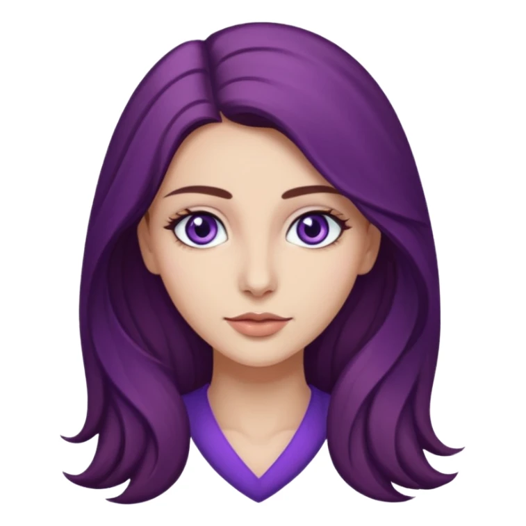 Hande Erçel as a character from game of thrones with purple eyes. sticker