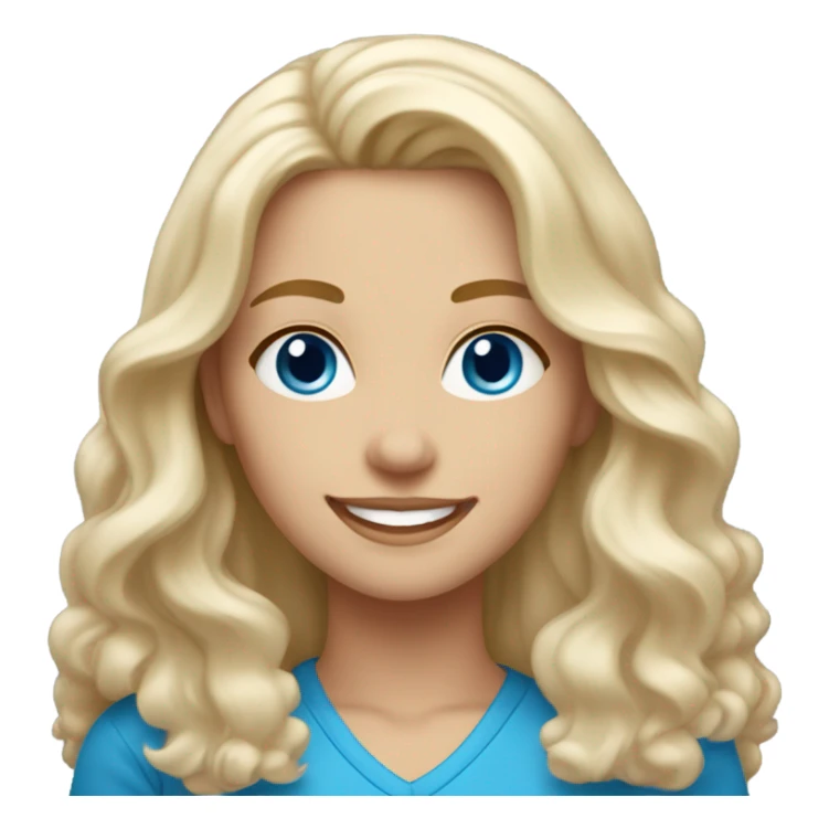 Pretty white blonde woman sticker