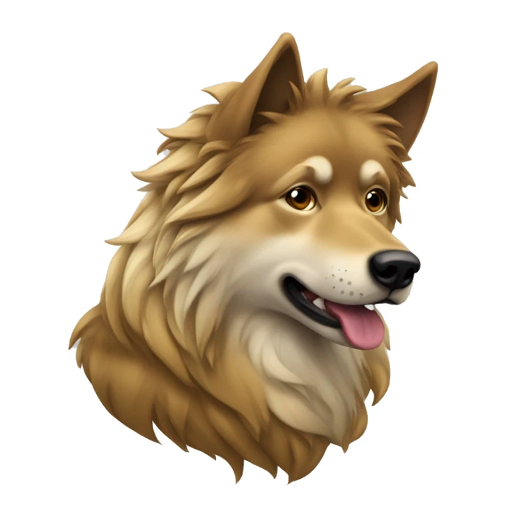 homem  olho  dourado  de  terno  cabelo    curto  e  castanho com  um  lobo sticker