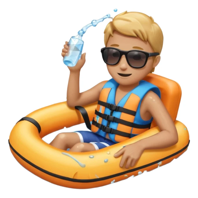 Water sports tubing sticker