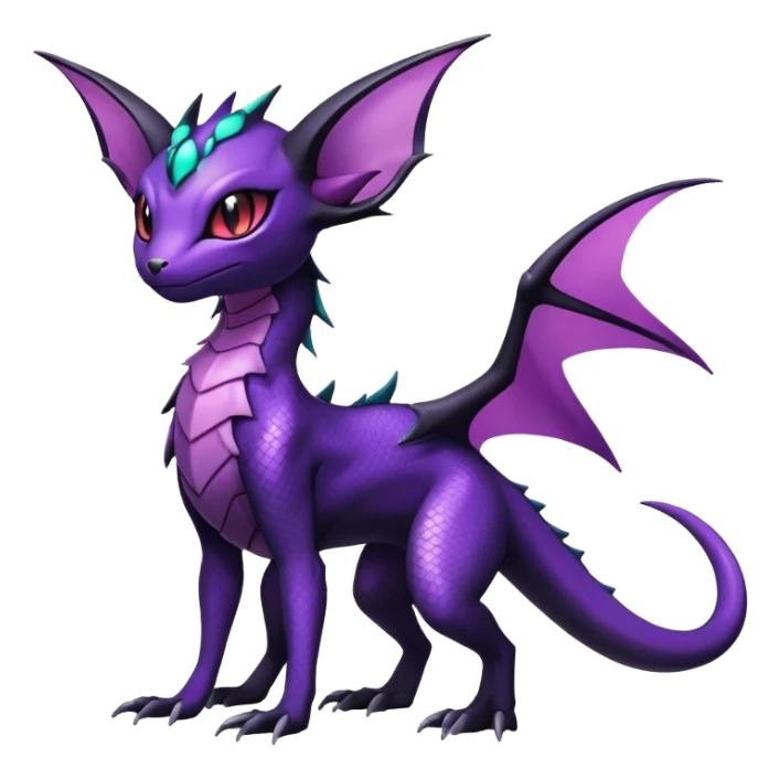 Shiny Salandit-Noivern-Espeon-Hybrid (Full body) sticker
