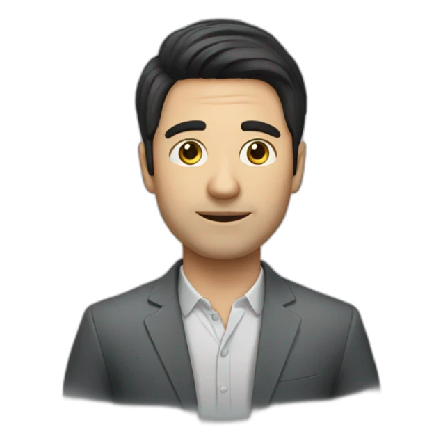 Hypnotherapist man with dark hair sticker