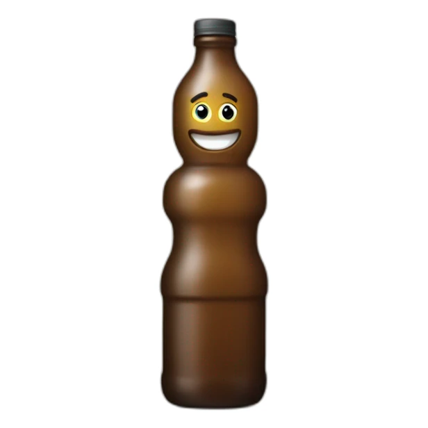 bottle man sticker