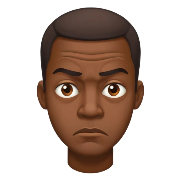 african american man in disgust sticker