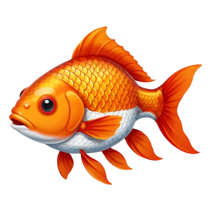 renkli japon balığı sticker