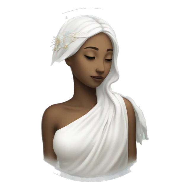 virgo astrology the maiden iridescent white sticker