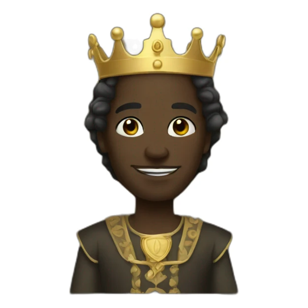 Black skin medevial prince sticker