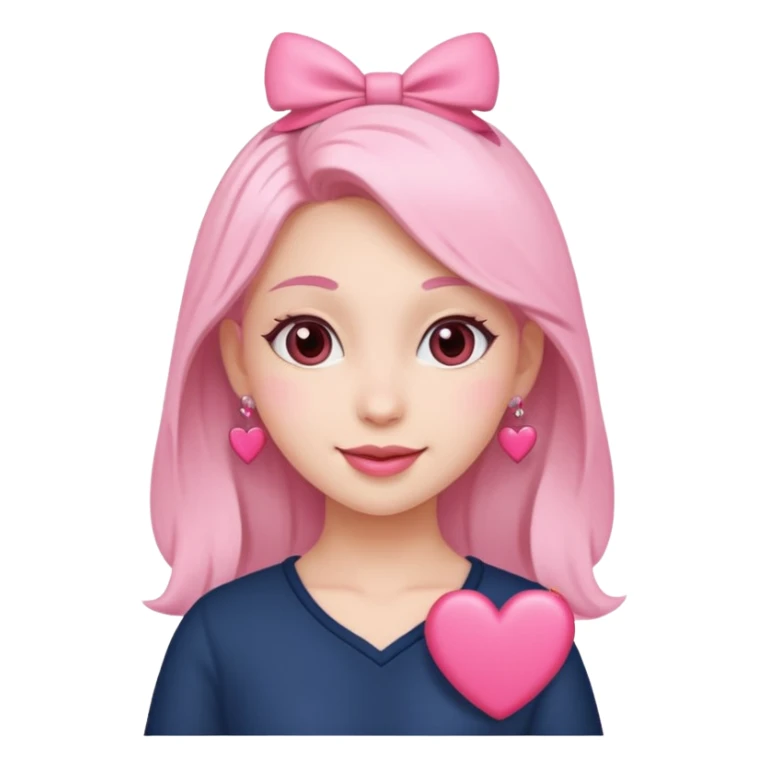 Pink heart vibe girls sticker