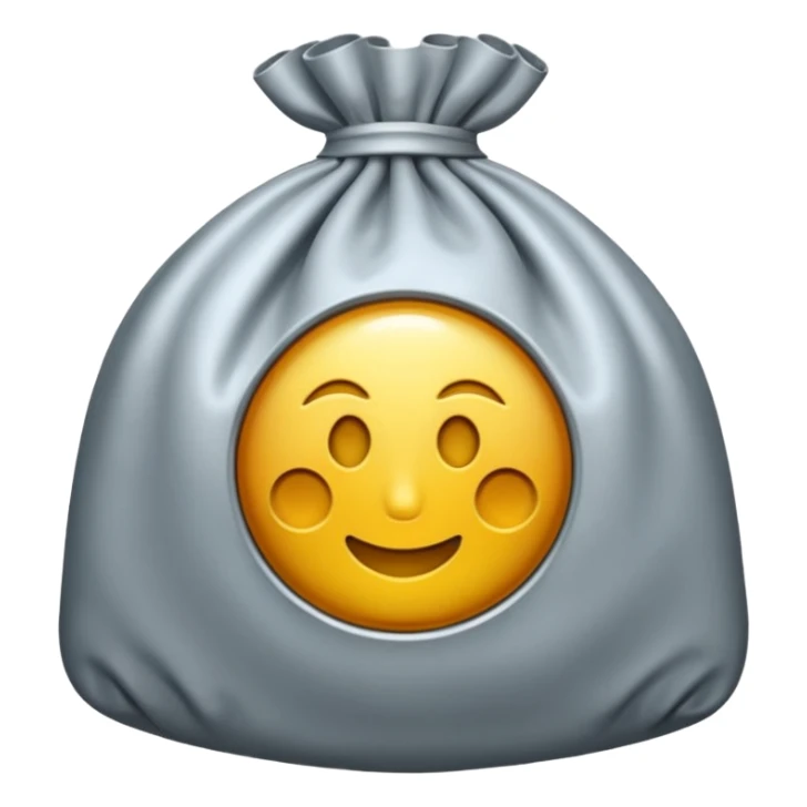 Un émoji de sac d'argent chic entrain de dormir sticker