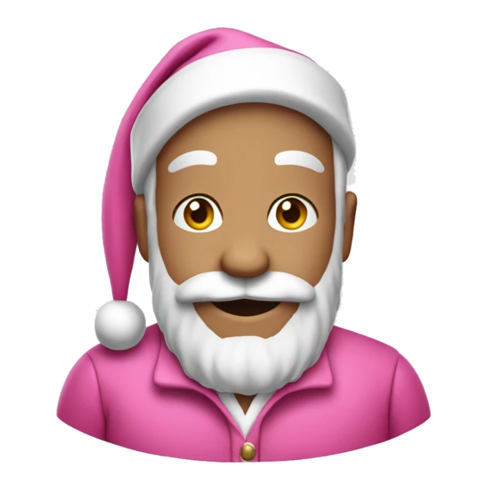 santa claus wearing a pink suit  sticker