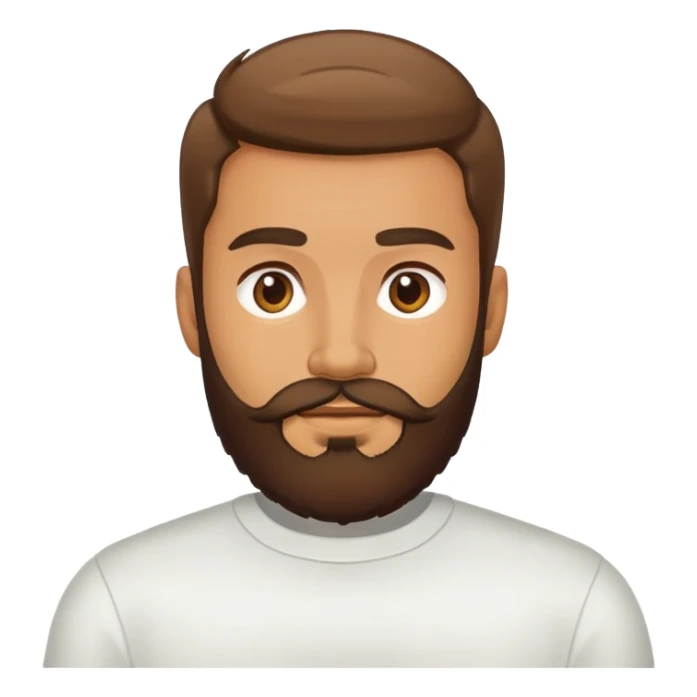 man with beard sticker