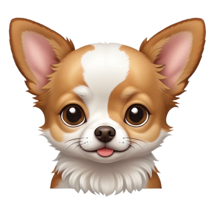 Chihuahua in weiß braun gefleckt  sticker