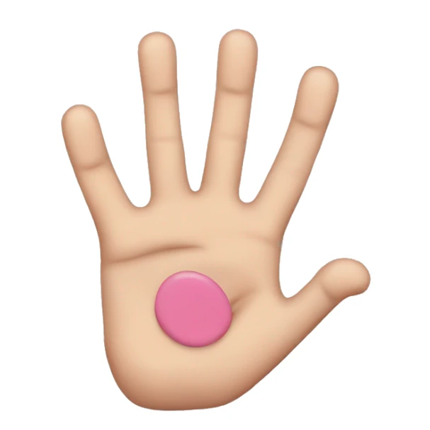 A hand with only the middle and pinkie finger up sticker