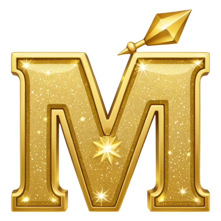 the letters Tmj with sparkles emoji sticker