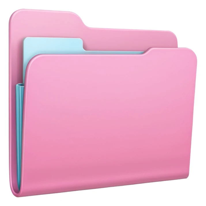 light gradation Pink empty plain folder sticker