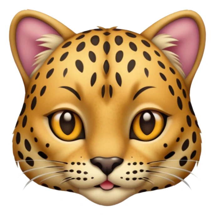prehistoric cat wearing leopard skin sticker