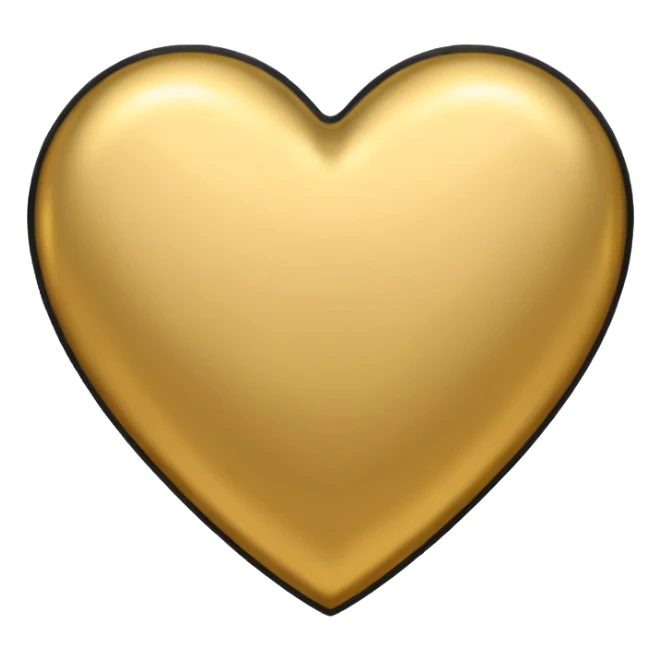 Gold black emoji sticker