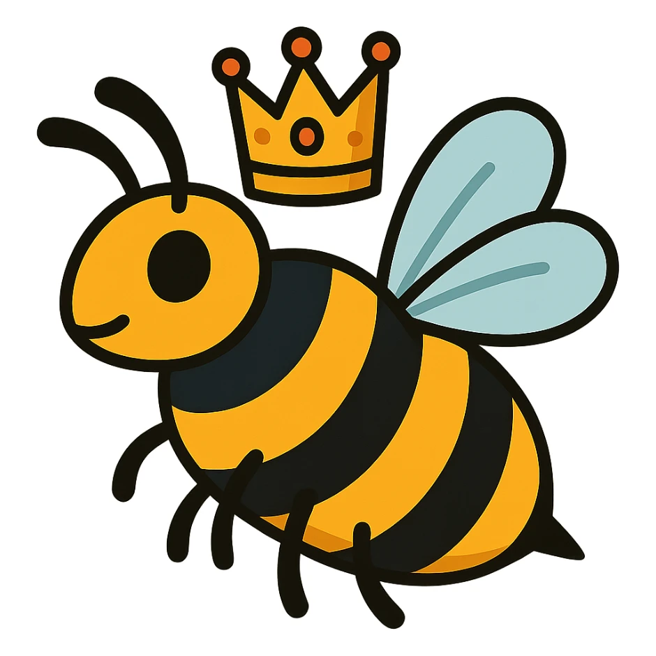 queen bee sticker