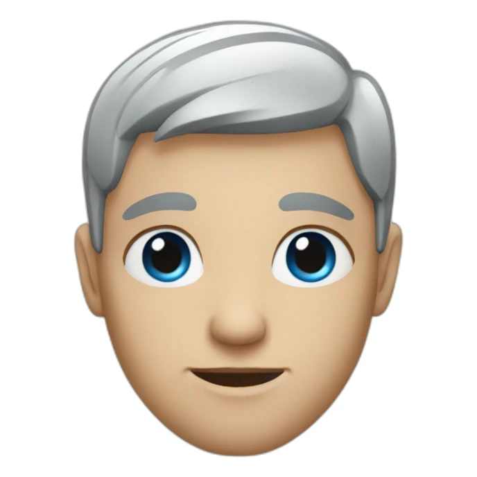 blue eyed person sticker