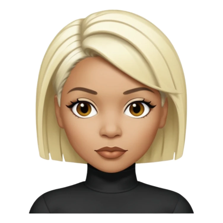 Tionne T-Boz Watkins with short platinum blonde hair sticker