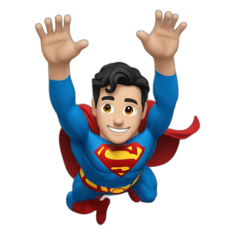 superman-boy-jump-smile-elon mask sticker