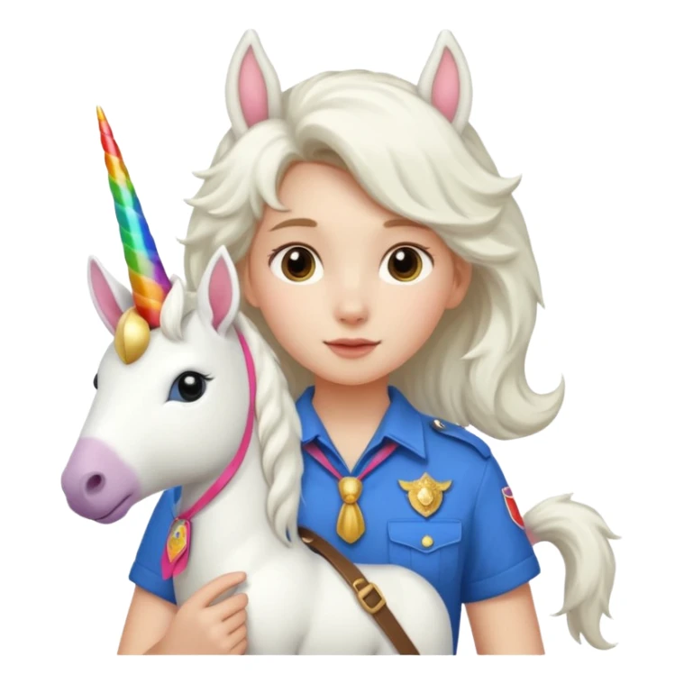 scout girl with a unihorn sticker