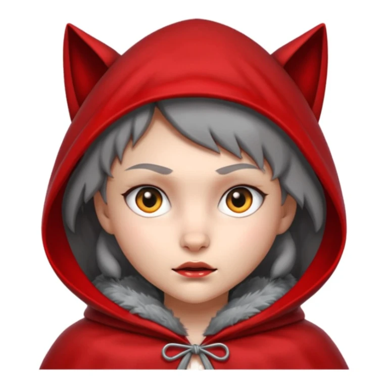 Little Red Riding Hood and wolf sticker