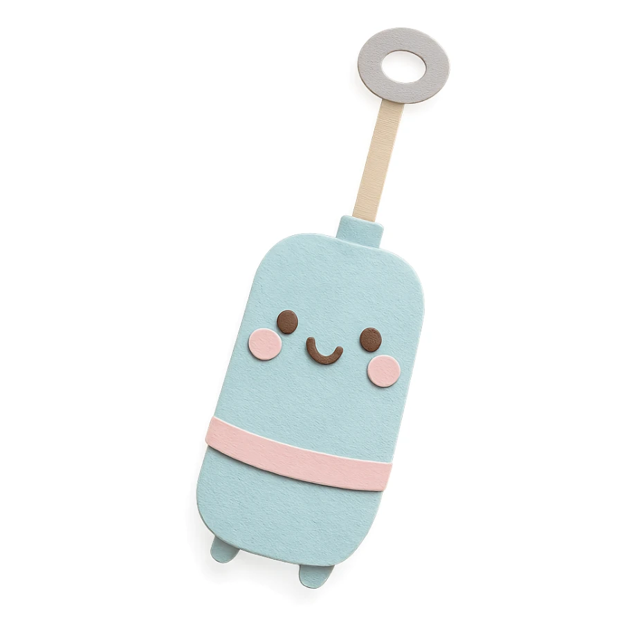 cute milk frother, full body, smiling face, soft pastel kawaii style sticker