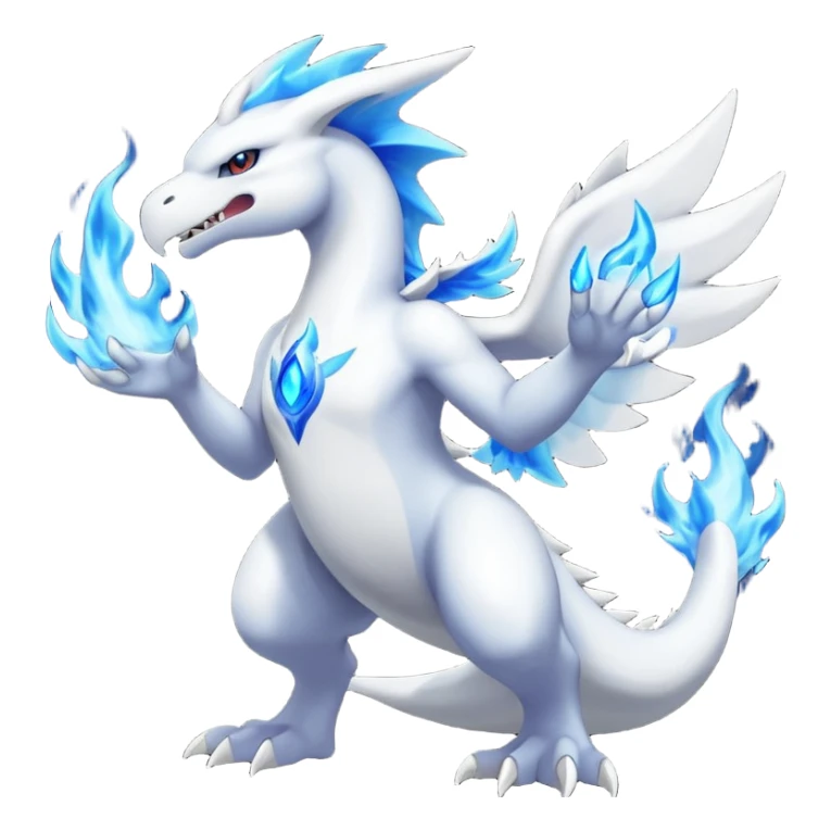 Latios-Reshiram-Fusion with blue flames (full body) sticker