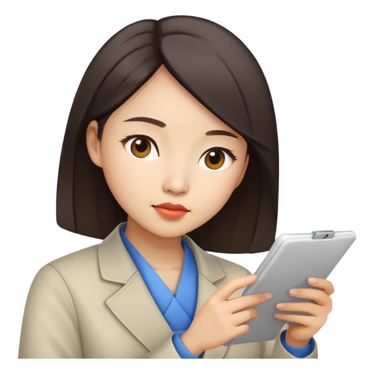 chinese women working on plans sticker