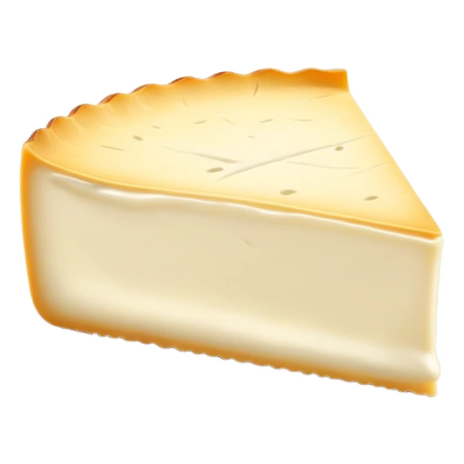 cinematic-realistic-brie-cheese-emoji,-featuring-a-creamy,-soft-ripened-cheese-with-a-delicate-rind-rendered-with-lifelike-detail-and-inviting,-natural-lighting. sticker