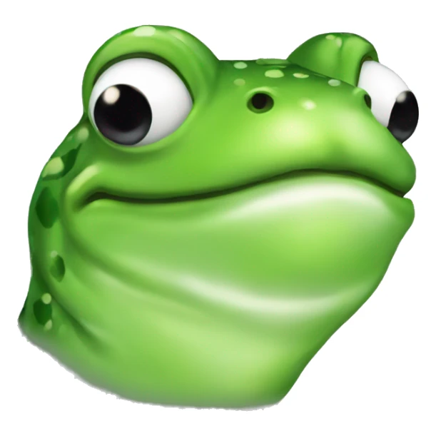 Frog air kiss sticker